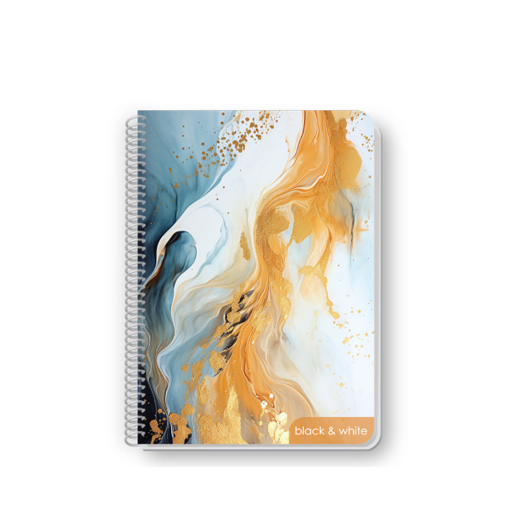 Black & White Τετράδιο Σπιράλ Marble