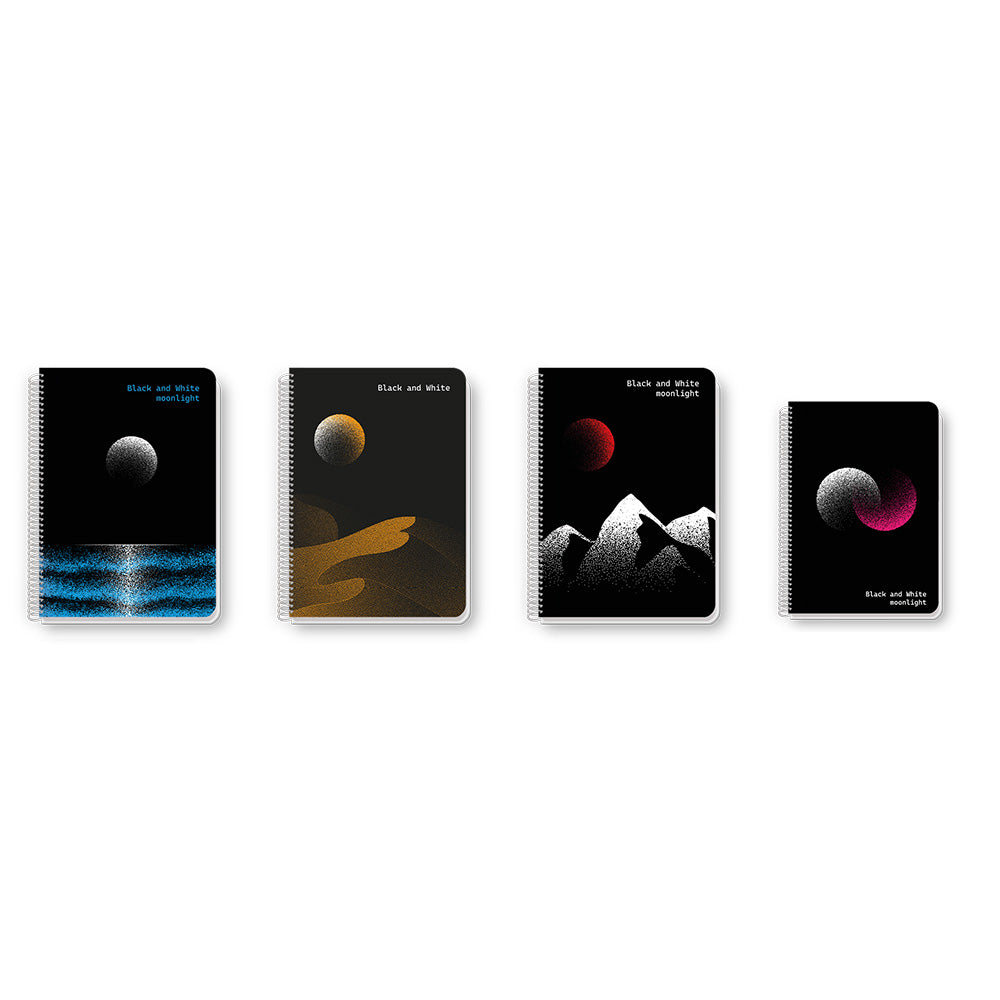 Black & White Τετράδιο Σπιράλ Moonlight
