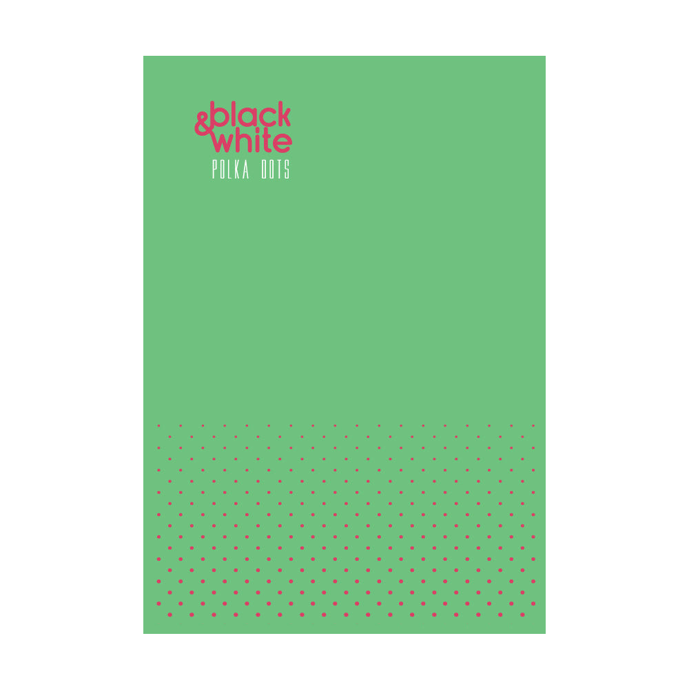 Black & White Τετραδιο Σπιραλ Polka Dots
