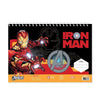 Μπλοκ Ζωγραφικής Iron Man 23x33 Eκ Με Αυτοκόλλητα 2 Σχέδια - 1 Τμχ