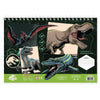 DiakakisΜπλοκ Ζωγραφικής Jurassic World 23x33 Εκ Με Αυτοκόλλητα 2 Σχέδια - 1 Τμχpapell.gr