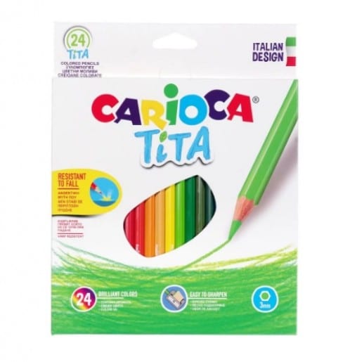 Carioca Tita Ξυλομπογιες 24 Χρωματα