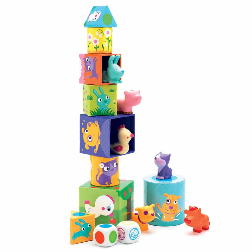 Djeco Επιτραπεζιο 3 Σε 1 Ζωακια Μνημης , Ισορροπιας , Ζαριου