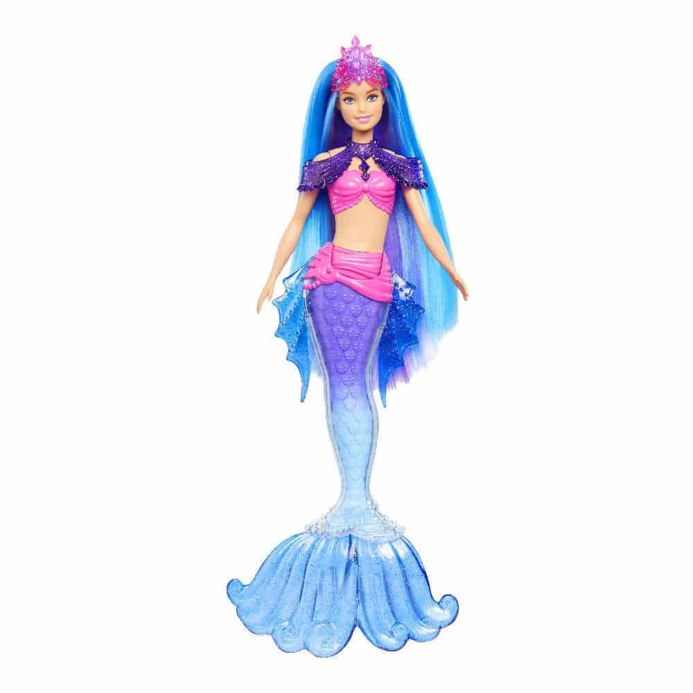 Barbie Malibu Mermaids Κουκλα Με Μπλε- Μωβ Μαλλια