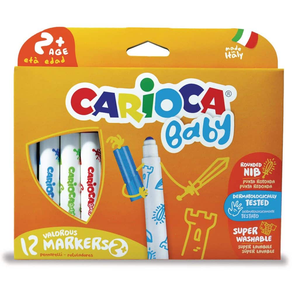 Carioca Baby 2+ Μαρκαδοροι 12Pcs