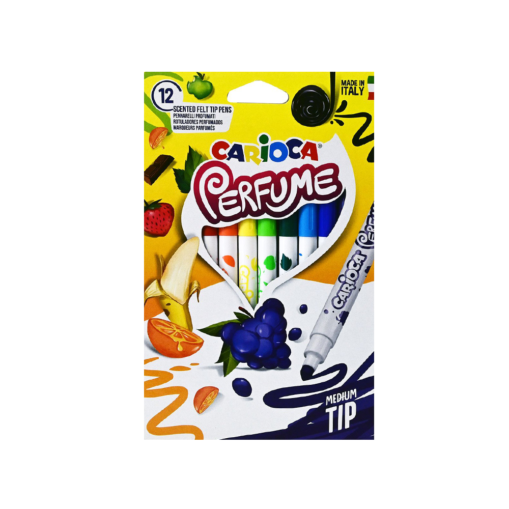 CariocaCarioca Perfume Medium Tip Μαρκαδόροι 12 Χρώματαpapell.gr