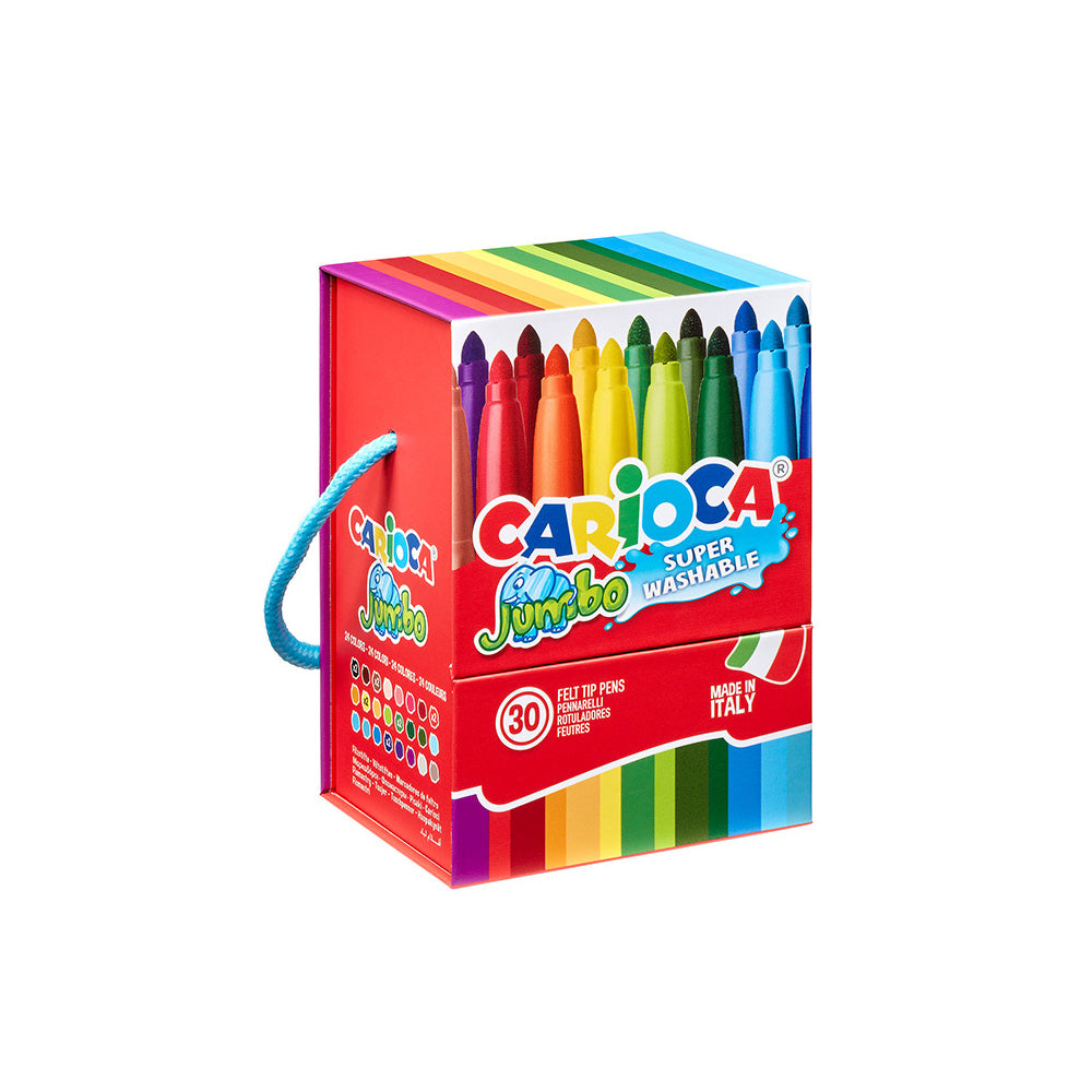 Carioca Μαρκαδόροι Jumbo 30 Τεμάχια