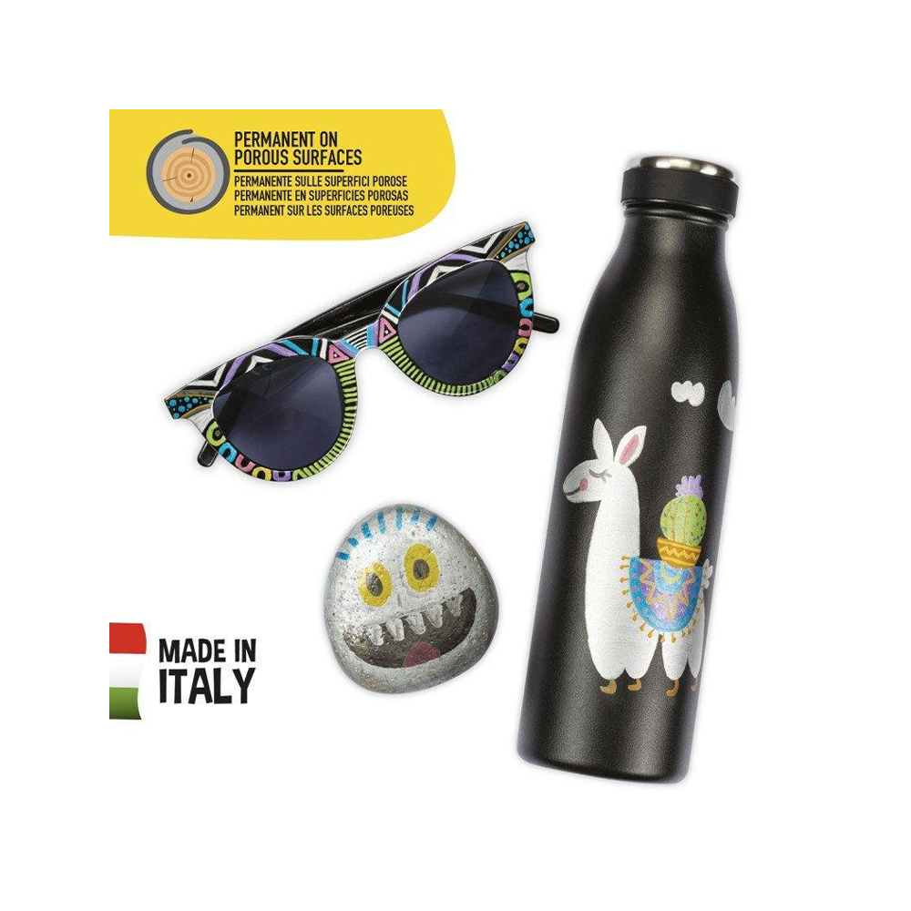 Carioca Metallic Maxi Tip Markers 6 Pcs