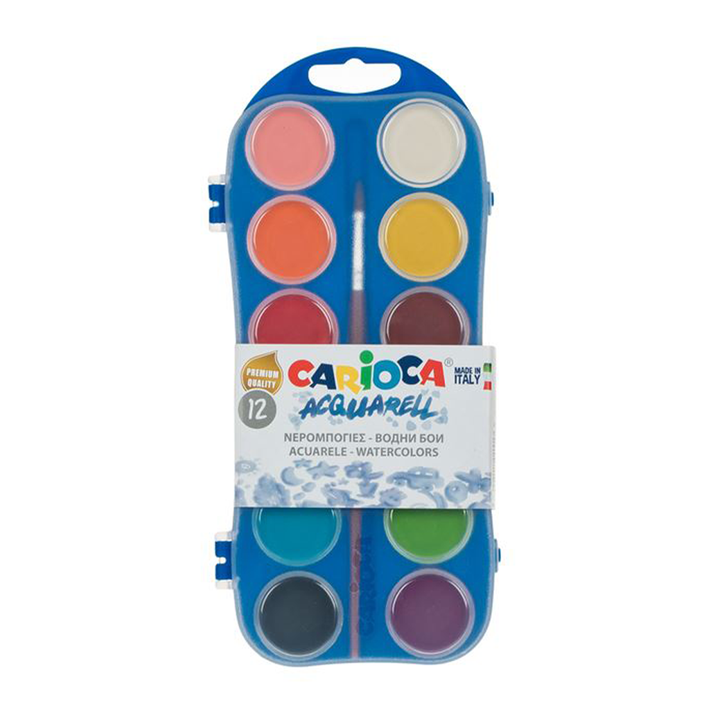 CariocaCarioca Κασετίνα Με Νερομπογιές & Πινέλοpapell.gr