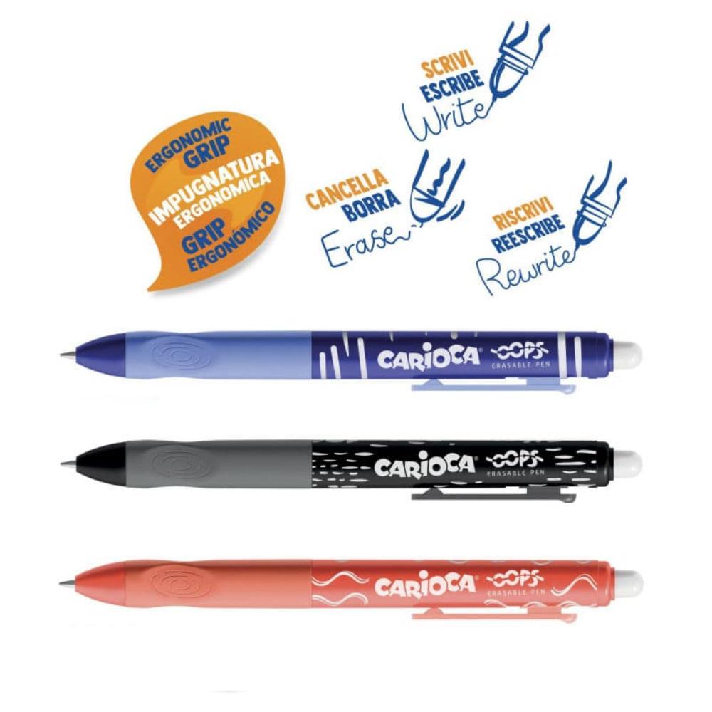 CARIOCACarioca Oops Erasable Pen Μαύρο 0.7 mmpapell.gr