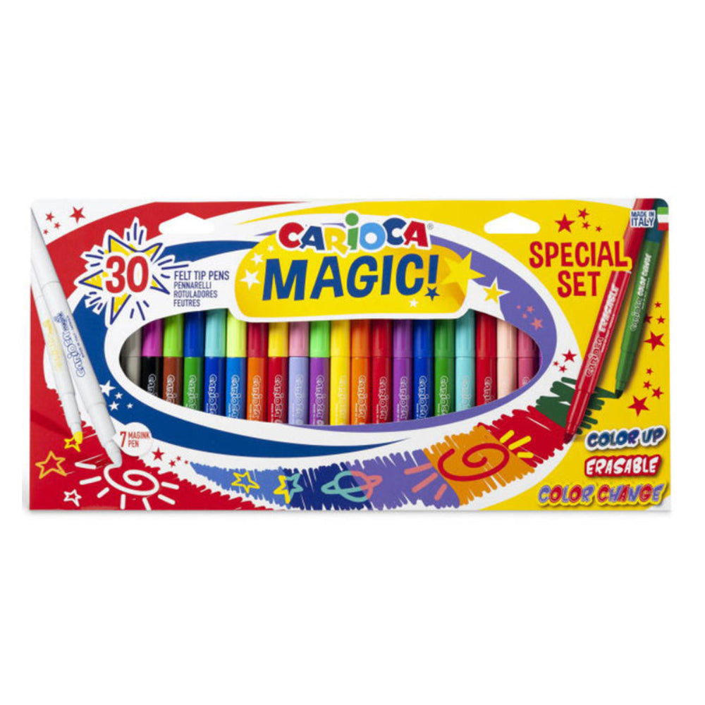 Carioca Μαρκαδόροι Stereo Magic Erasable 30 Τεμάχια