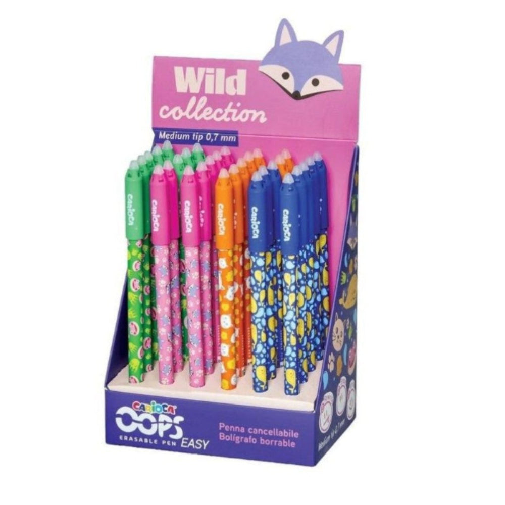 Carioca Στυλό Erasable OOPS EASY Wild Collection 0.7mm