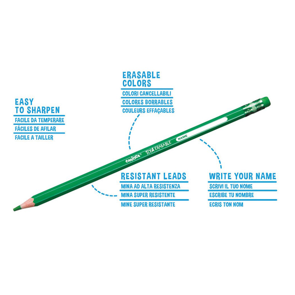 CariocaCarioca Tita Erasable Ξυλομπογιές 12Τμχpapell.gr