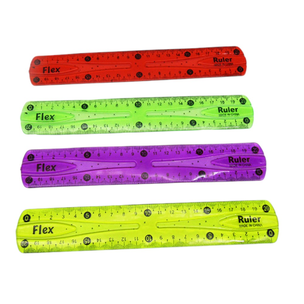 Χάρακας Flex 20Εκ 5 Χρώματα - 1Τμχ