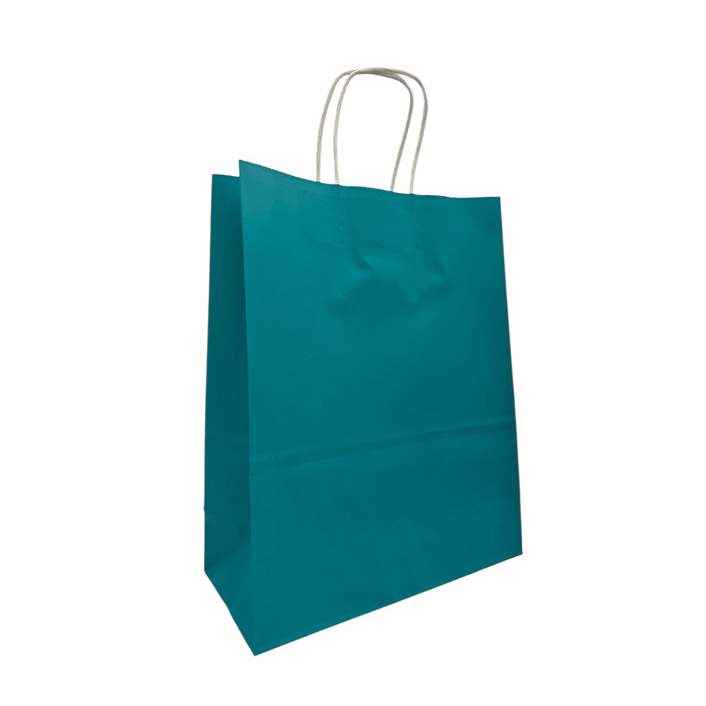 OEMΧάρτινη Σακούλα Δώρου Kraft Πετρόλ 33χ26χ12 εκpapell.gr