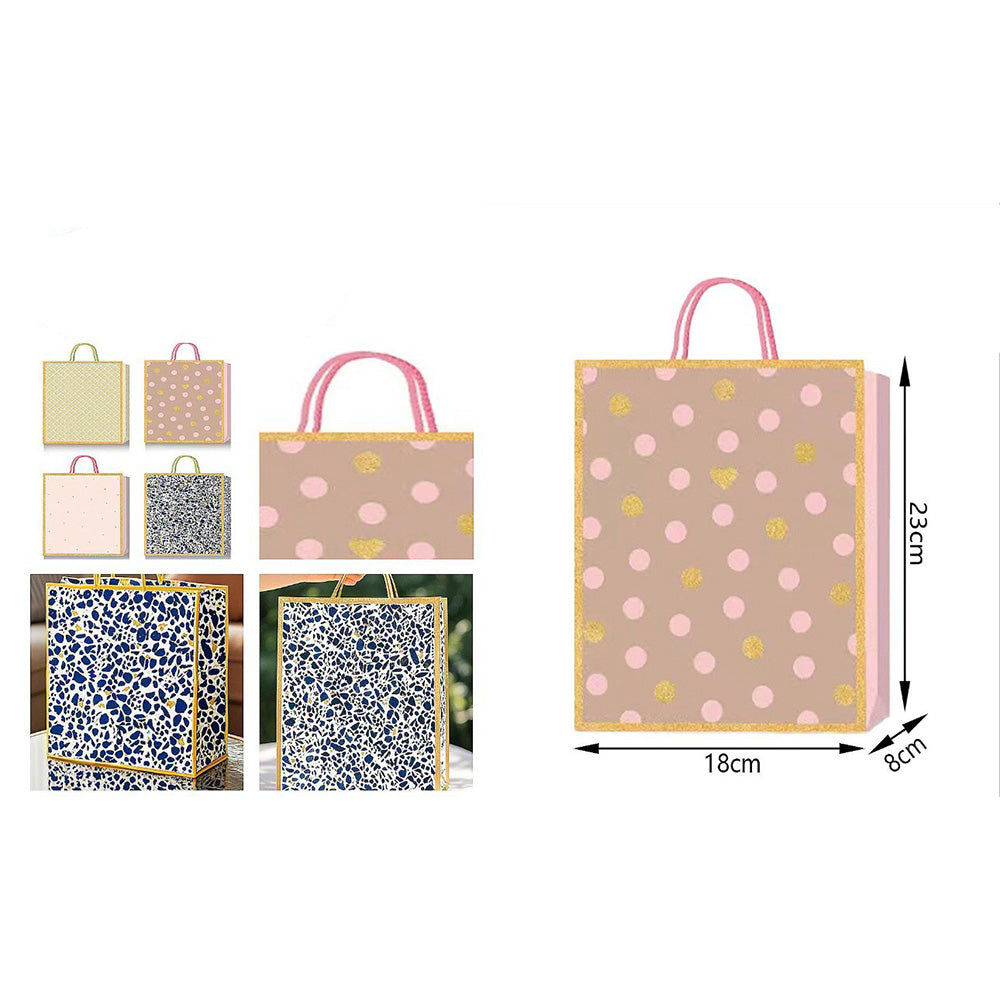 OEMΧάρτινη Σακούλα Δώρου 23χ18χ8 εκ 4 Σχέδια - 1 Τμχpapell.gr