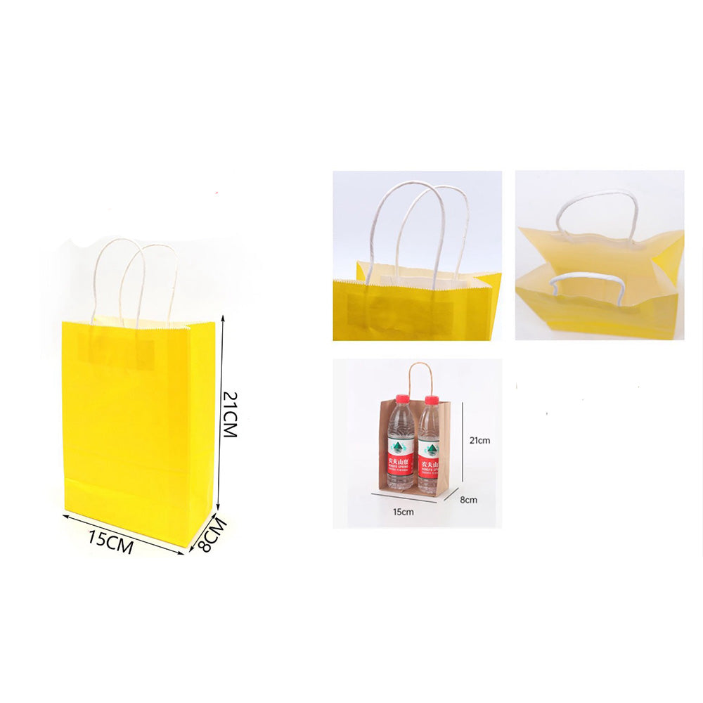 OEMΧάρτινη Σακούλα Δώρου Kraft Κίτρινη 27χ21χ11 Εκpapell.gr