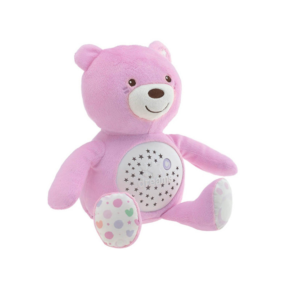 Chicco Βρεφικό Αρκουδάκι με Προβολέα Baby Bear Ροζ Για 0+
