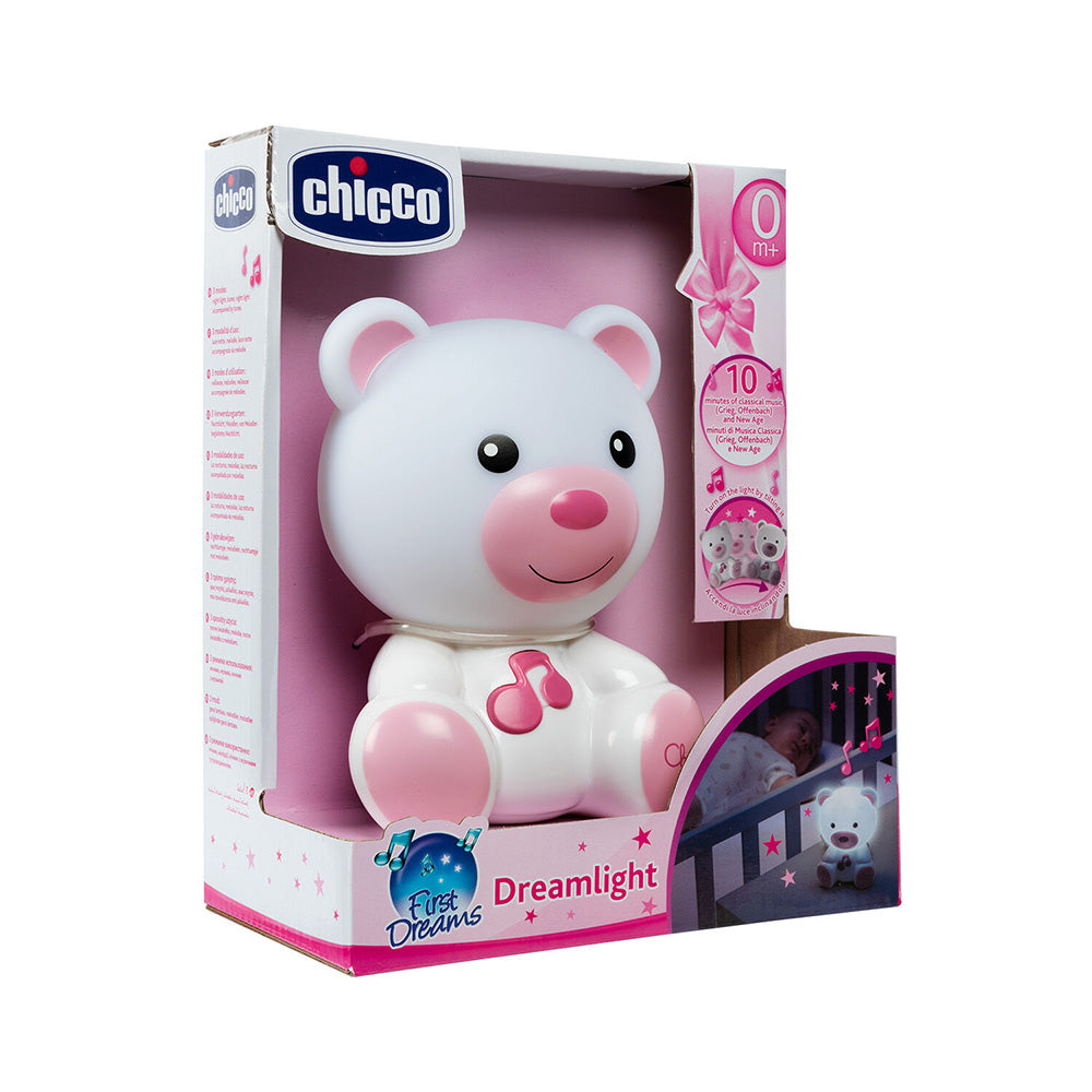 Chicco Βρεφικό Φωτάκι Νυκτός Αρκουδάκι Dreamlight Ροζ Για 0+