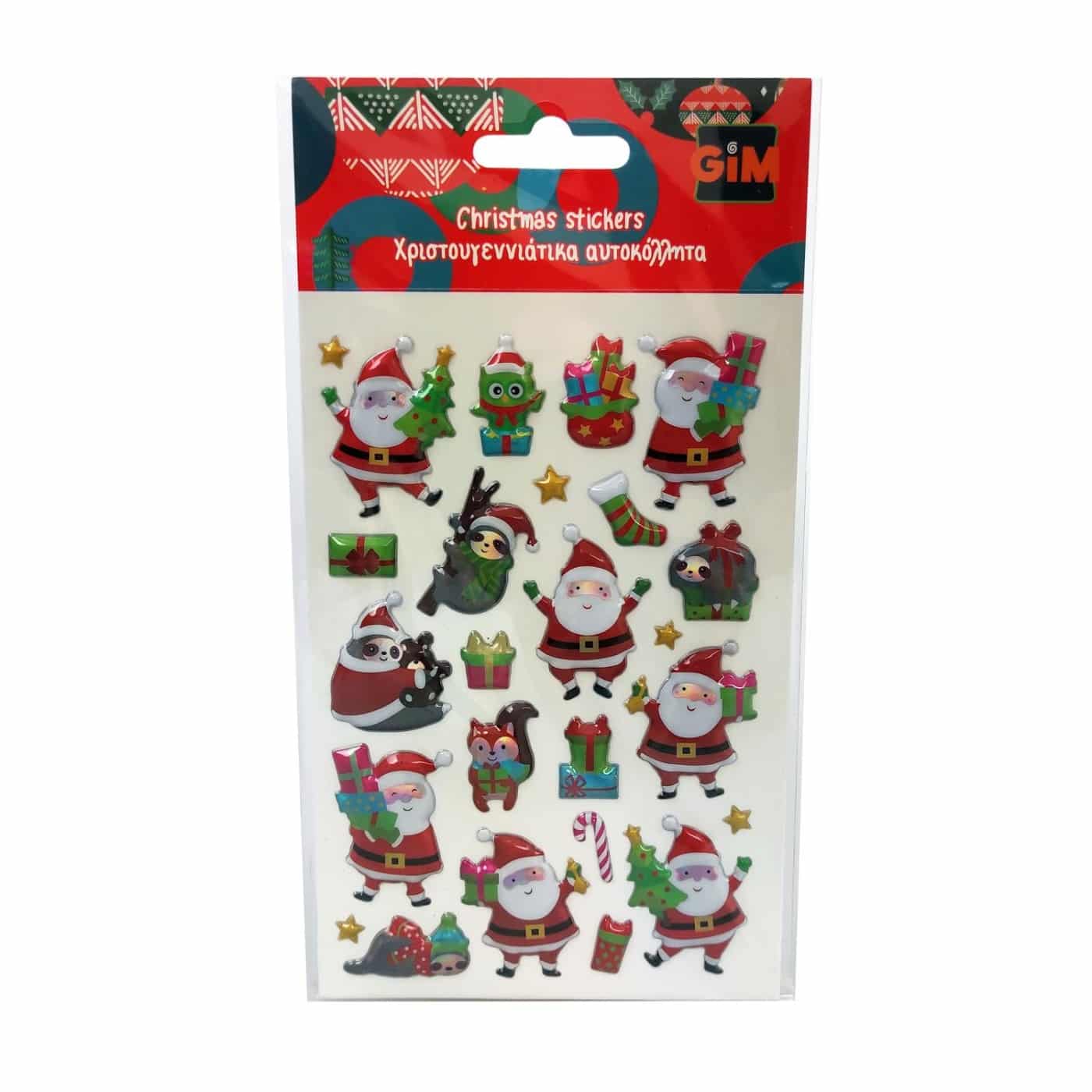 Gim Χριστουγεννιaτικα Αυτοκoλλητα Sticker Pvc Xmas - 1Τμχ