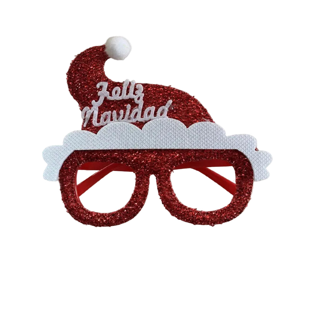 Χριστουγεννιάτικα Γυαλιά με Κόκκινο Σκουφάκι – 1 Τεμάχιο