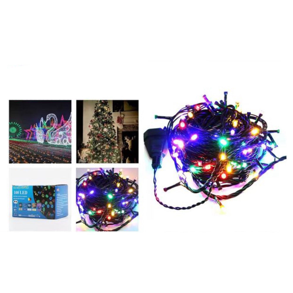 Χριστουγεννιάτικα Λαμπάκια 100 LED – Πολύχρωμο Φως