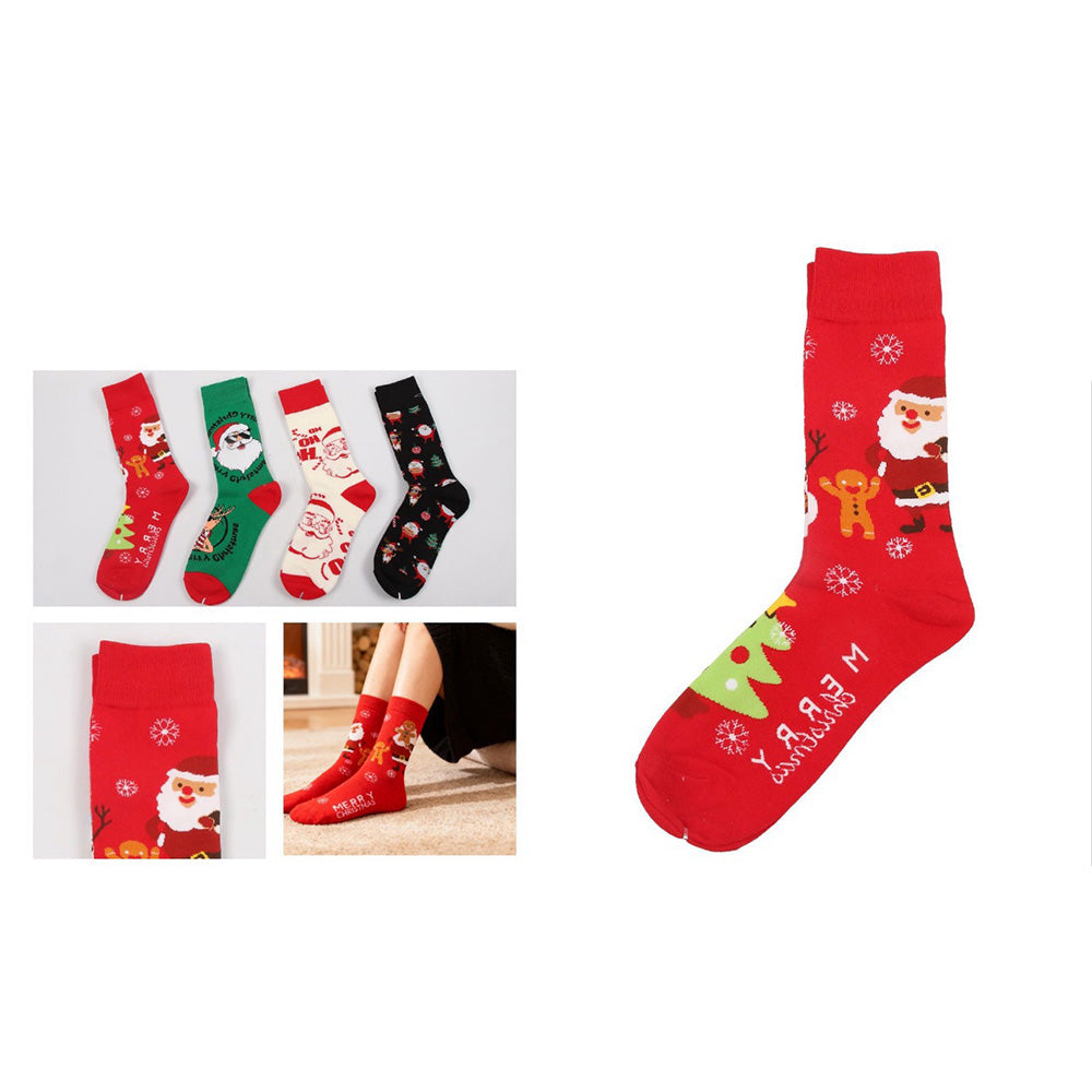 Χριστουγεννιάτικη Κάλτσα One Size σε 4 Σχέδια – 1 Ζευγάρι