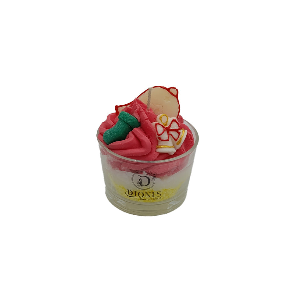 Χριστουγεννιάτικο Αρωματικό Κερί - Jingle Bells 200gr 2 Σχέδια - 1τμχ