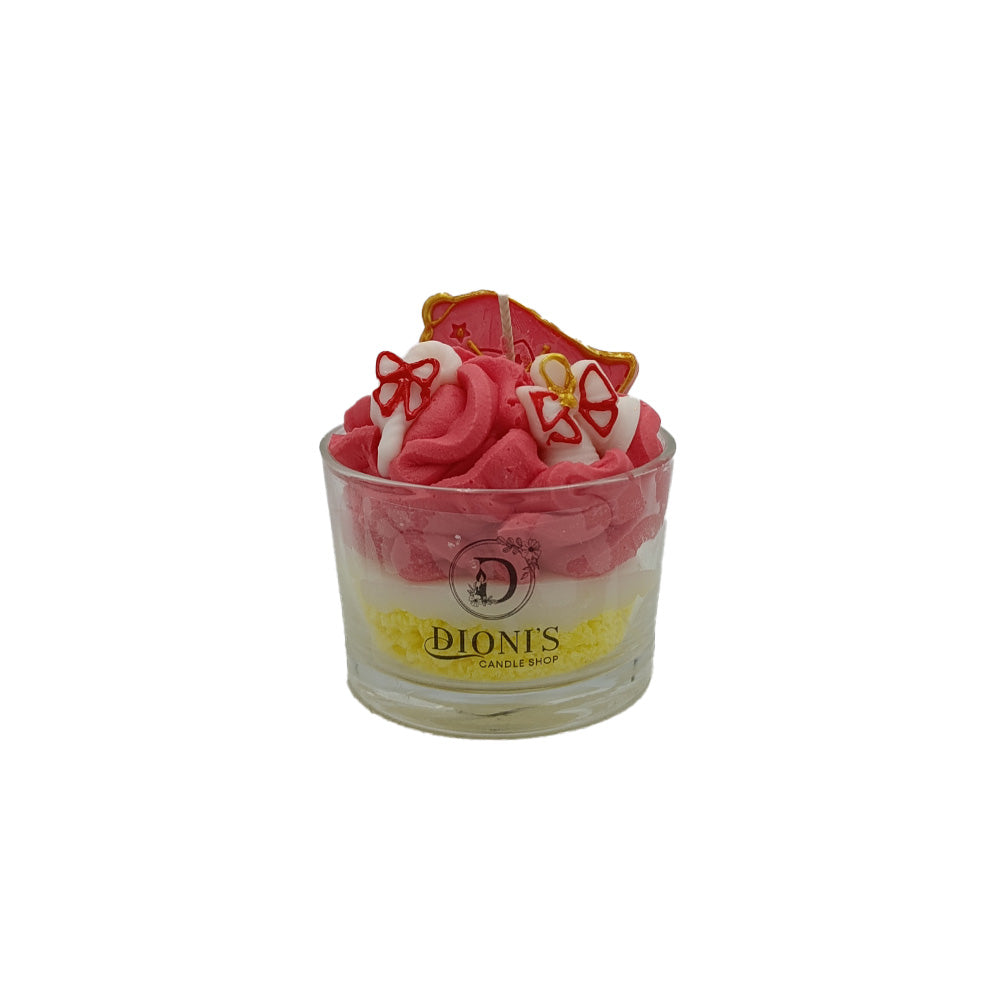 Χριστουγεννιάτικο Αρωματικό Κερί - Jingle Bells 200gr 2 Σχέδια - 1τμχ