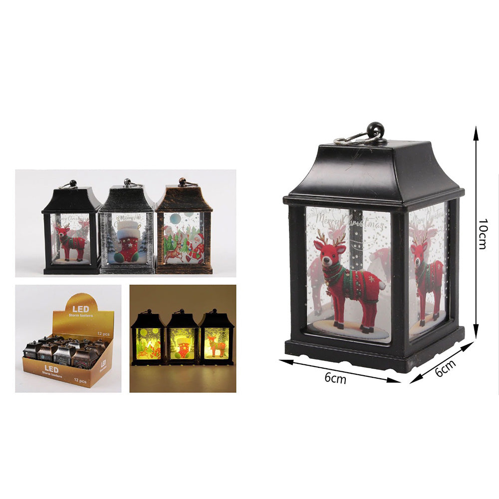 Χριστουγεννιάτικο Διακοσμητικό με Φως Μπαταρίας 10×6×6 εκ – 3 Σχέδια (1 Τμχ)