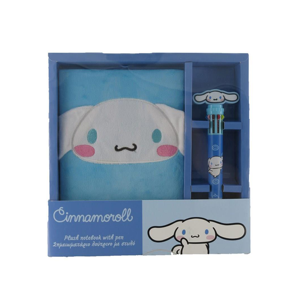 Σετ Λούτρινο Σημειωματάριο Με Στυλό Cinnamoroll