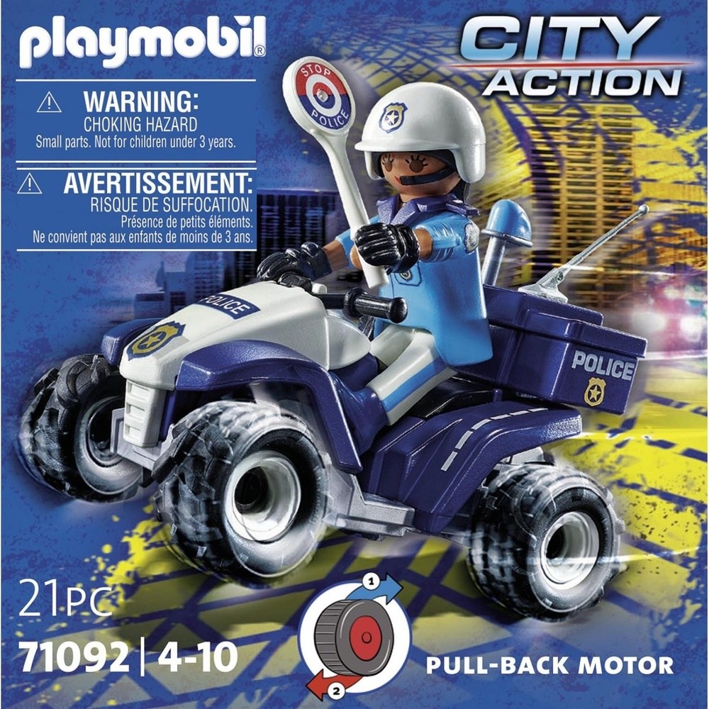 71092 Playmobil City Action Αστυνομικος Με Γουρουνα 4Χ4