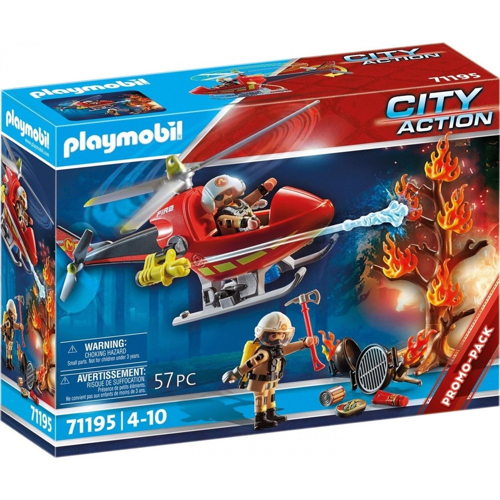71195 Playmobil City Action Ελικοπτερο Πυροσβεστικης