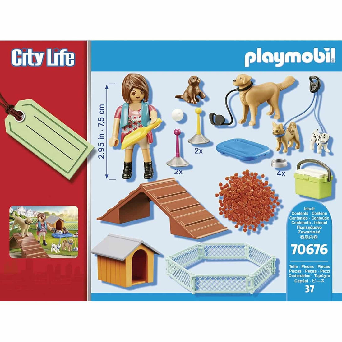 70676 Playmobil City Life Gift Set Εκπαιδευτρια Σκυλων