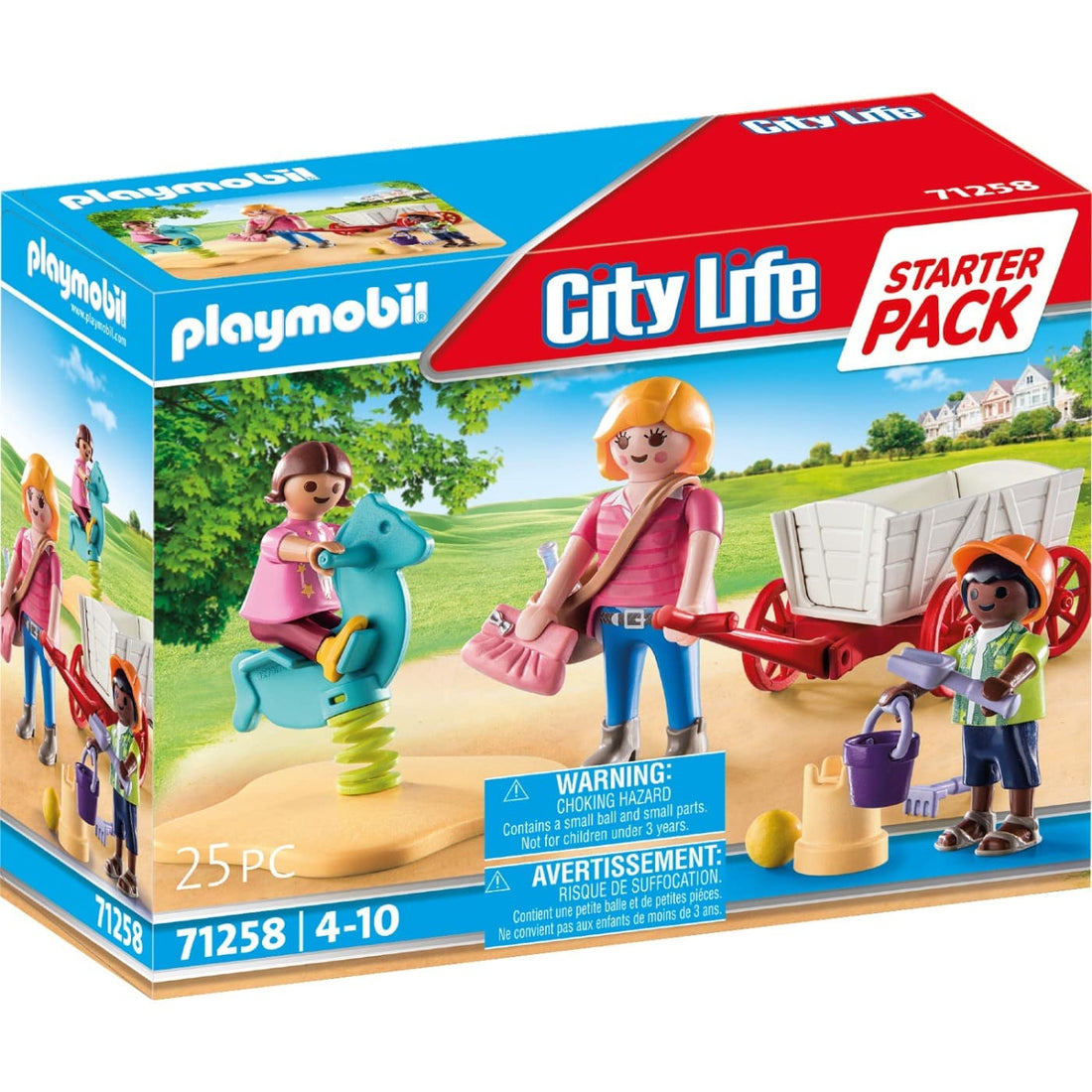 71258 Playmobil City Life Starter Pack Νηπιαγωγoς Με Παιδaκια Και Καροτσaκι