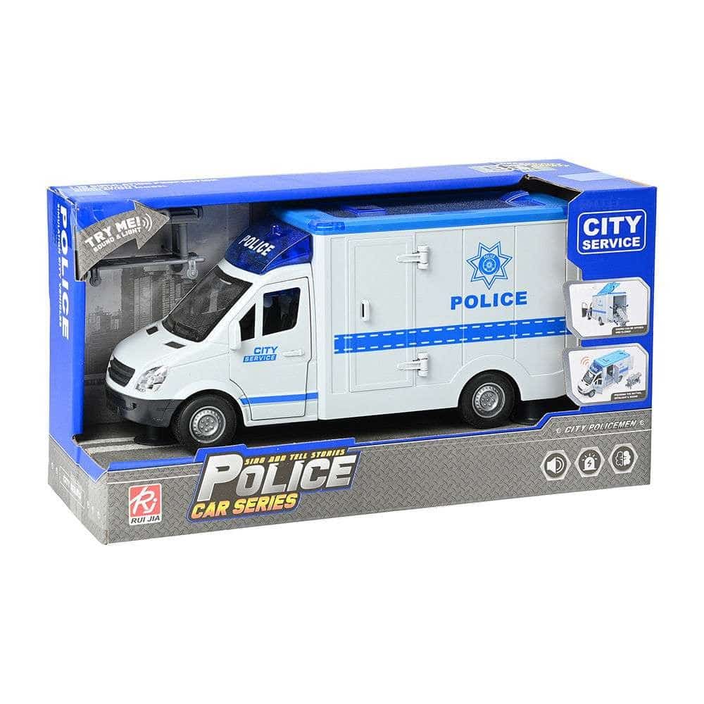 Οχημα Police Van 27Cm Με Φωτα-Ηχους-Πορτες