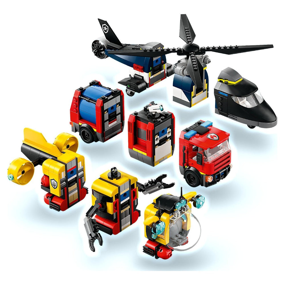 Lego60462 Lego City Helicopter, Fire Truck & Submarine Remixpapell.gr
