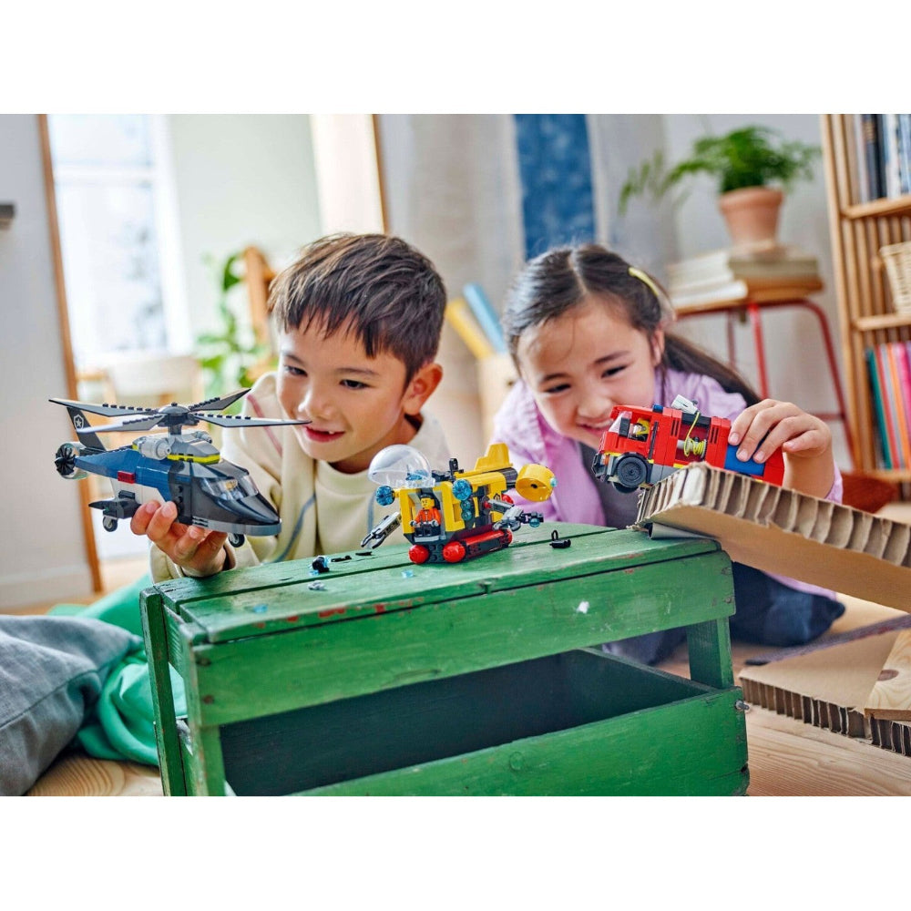 Lego60462 Lego City Helicopter, Fire Truck & Submarine Remixpapell.gr