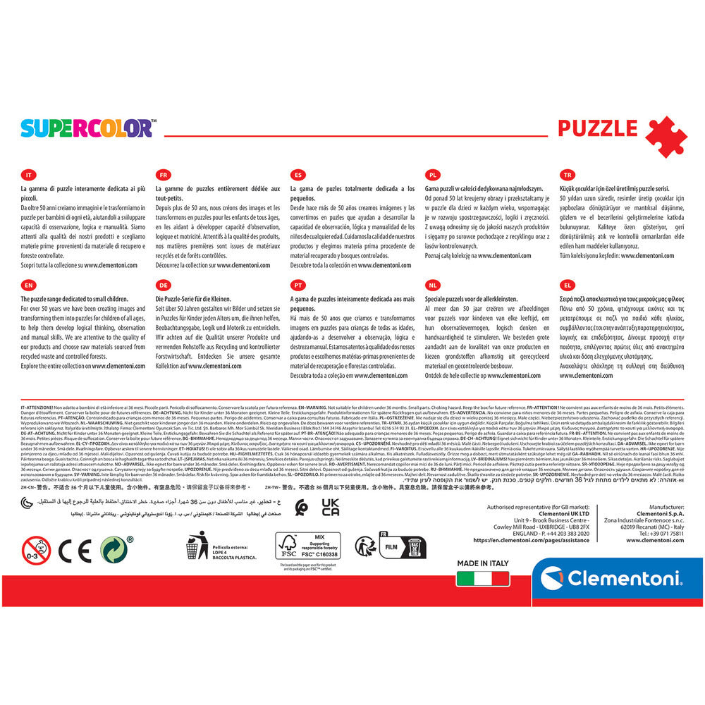 Clementoni Παζλ Super Color Απρόσμενη Αγκαλιά 180 τμχ – εικόνα προϊόντος 7