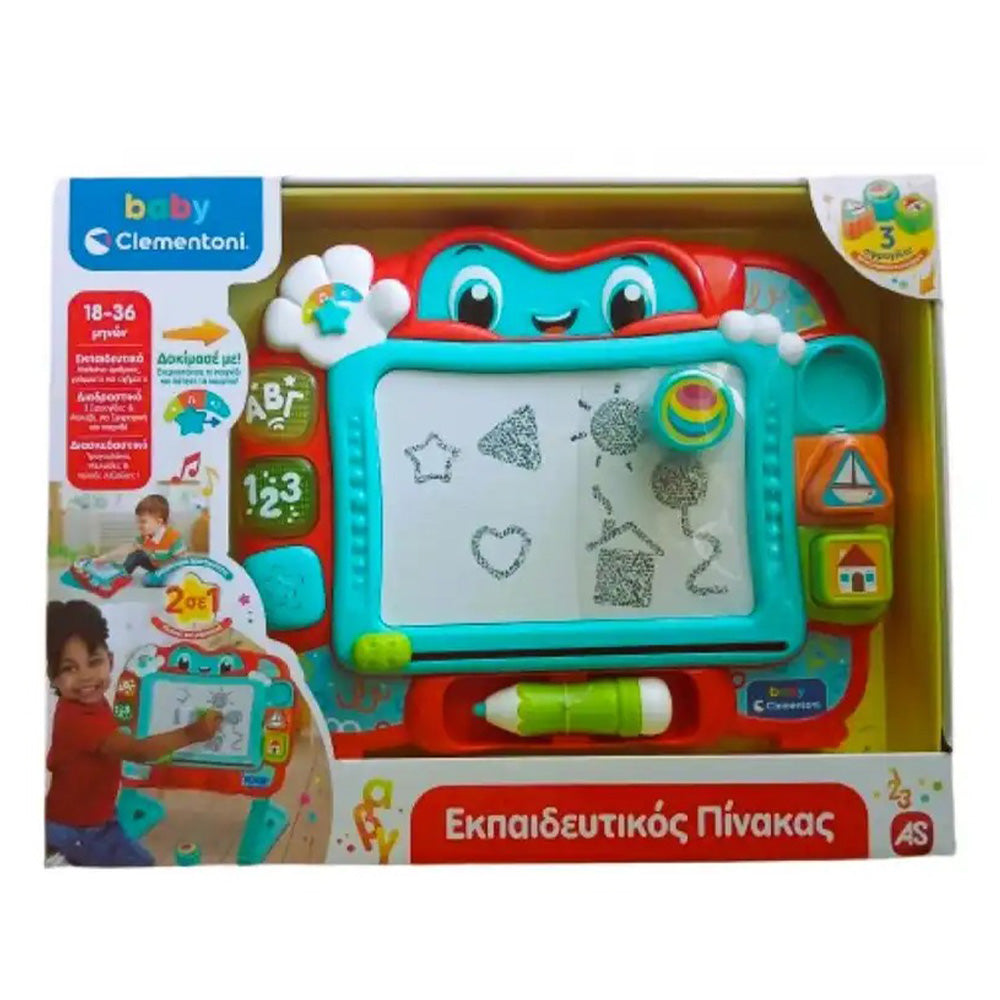 Baby Clementoni Βρεφικό Παιχνίδι Εκπαιδευτικός Πίνακας (Μιλάει Ελληνικά)