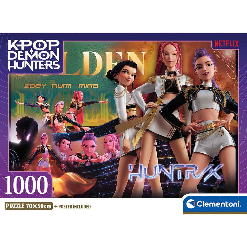 Clementoni Παζλ High Quality K-Pop Demon Hunters Compact Box 1000 τμχ