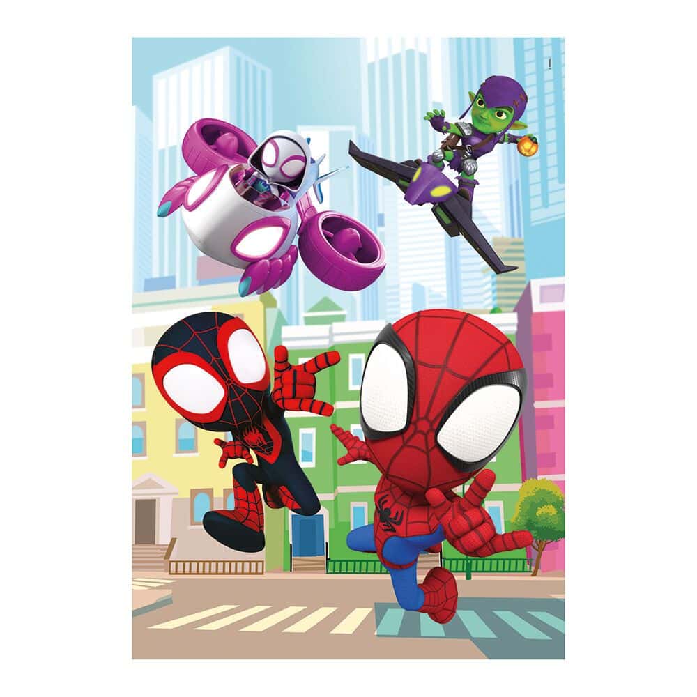 Clementoni Παιδικο Παζλ Maxi Supercolor Marvel Spidey Και Οι Απιθανοι Φιλοι Του 60 Τμχ
