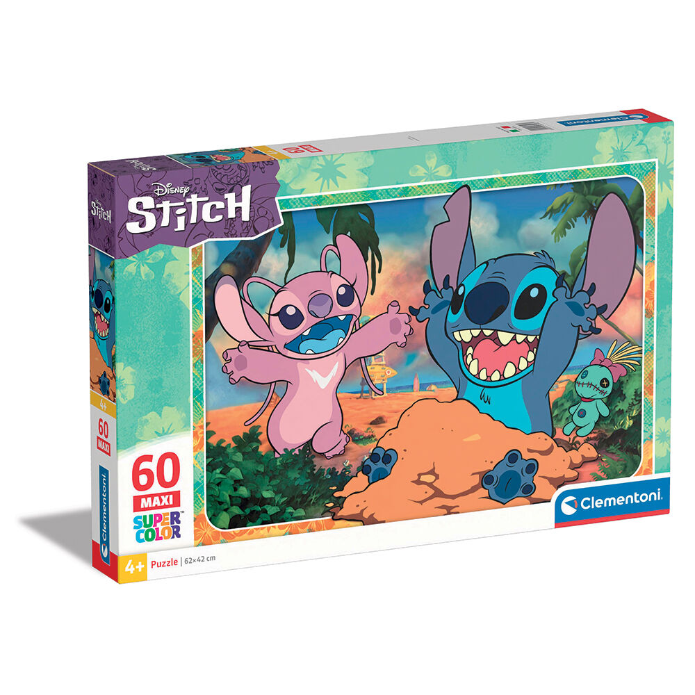 ClementoniClementoni Παιδικό Puzzle Maxi Supercolor Disney Stitch 60 τμχpapell.gr