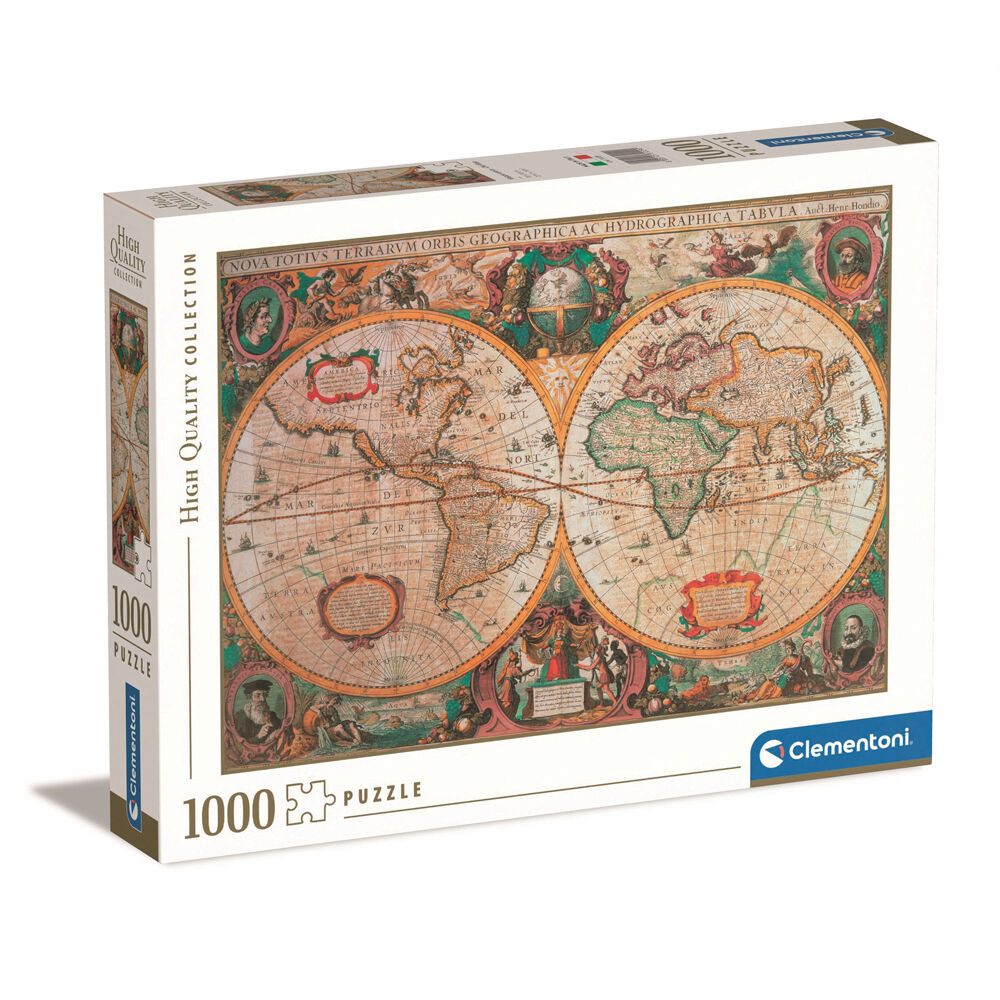 Clementoni Puzzle High Quality Collection Χάρτης Αντίκα 1000 τμχ
