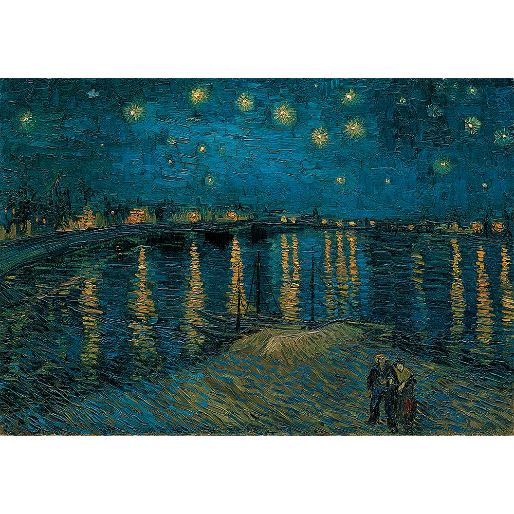 Clementoni Puzzle Museum Collection Van Gogh: Έναστρη Νύχτα Πάνω Από Το Ρήνο 1000 τμχ - Compact Box