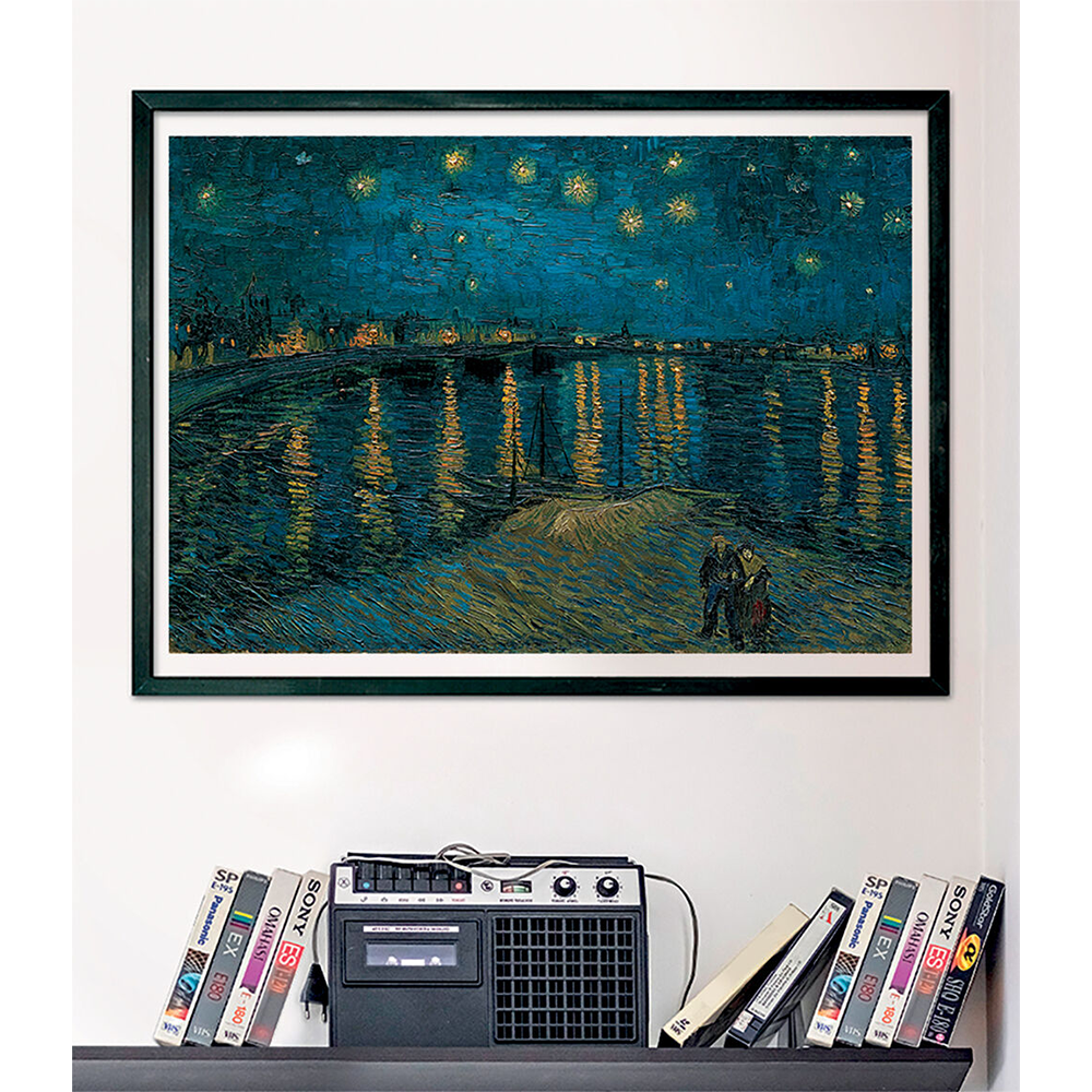 Clementoni Puzzle Museum Collection Van Gogh: Έναστρη Νύχτα Πάνω Από Το Ρήνο 1000 τμχ - Compact Box