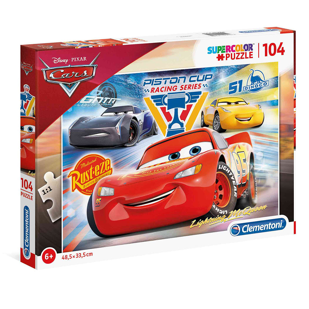 Clementoni Puzzle Παιδικό Super Color Cars: Piston Cup Legends 104 Τμχ