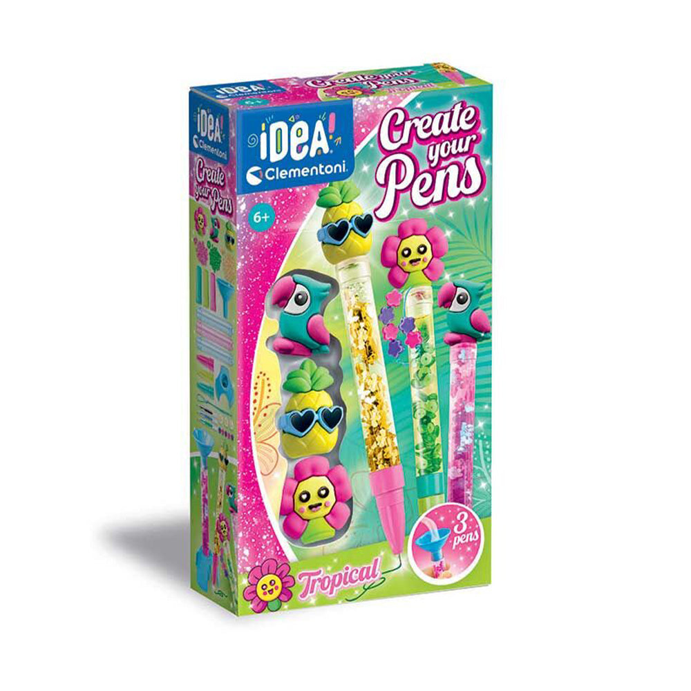 Clementoni Μαθαίνω & Δημιουργώ Εκπαιδευτικό Παιχνίδι Σετ Pen Studio Tropical Σε 3 Σχέδια Για 6+
