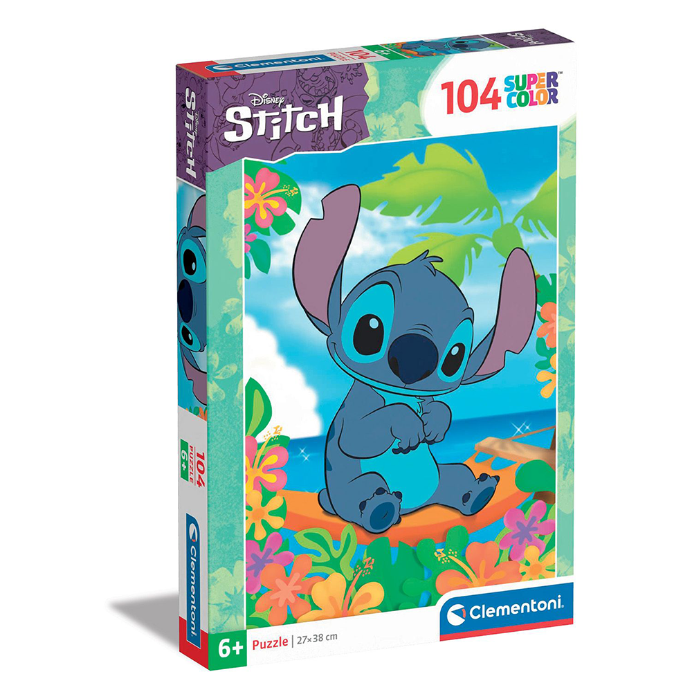 Clementoni Puzzle Παιδικό Super Color Disney Stitch 104 τμχ