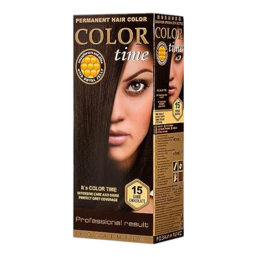 Color TimeColor Time Μόνιμη Βαφή Μαλλιών Gel Nο15- Dark Chocolatepapell.gr